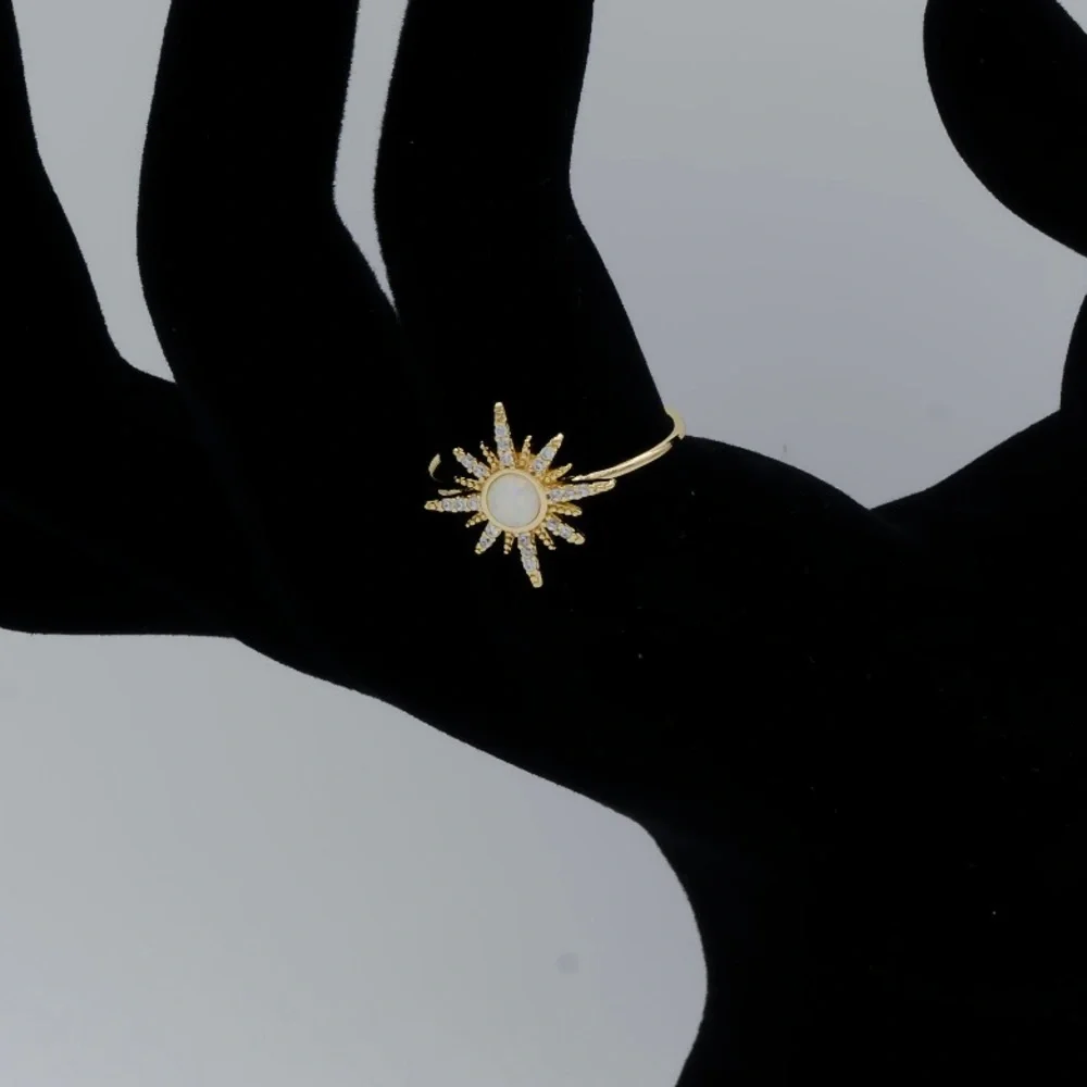 Gold Opal North Star Ring